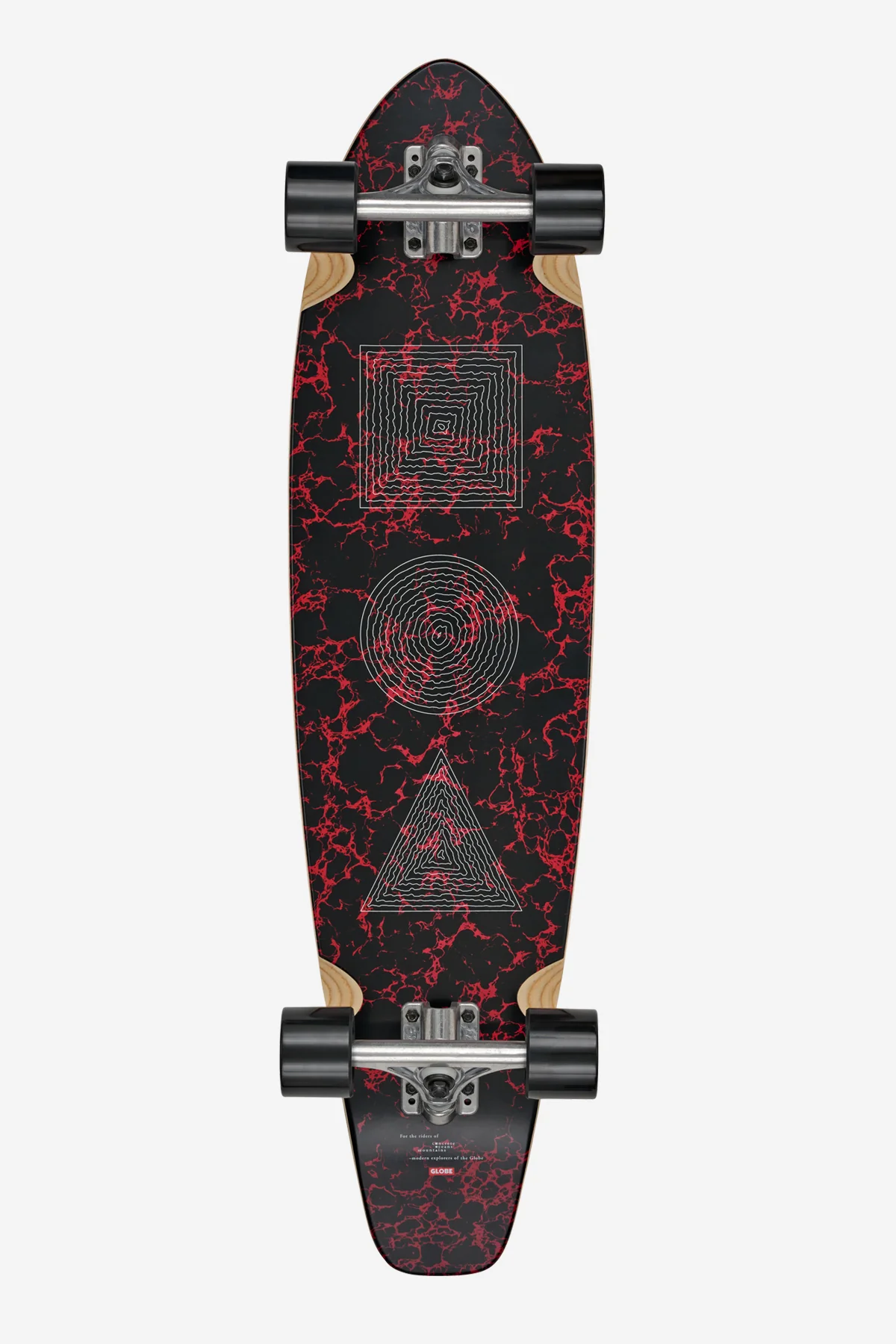 The All-Time Longboard 35" - Red Marble Stack