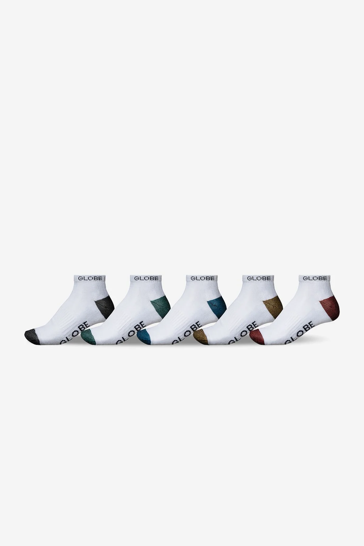 Ingles Ankle Sock 5 Pack - White/Assorted
