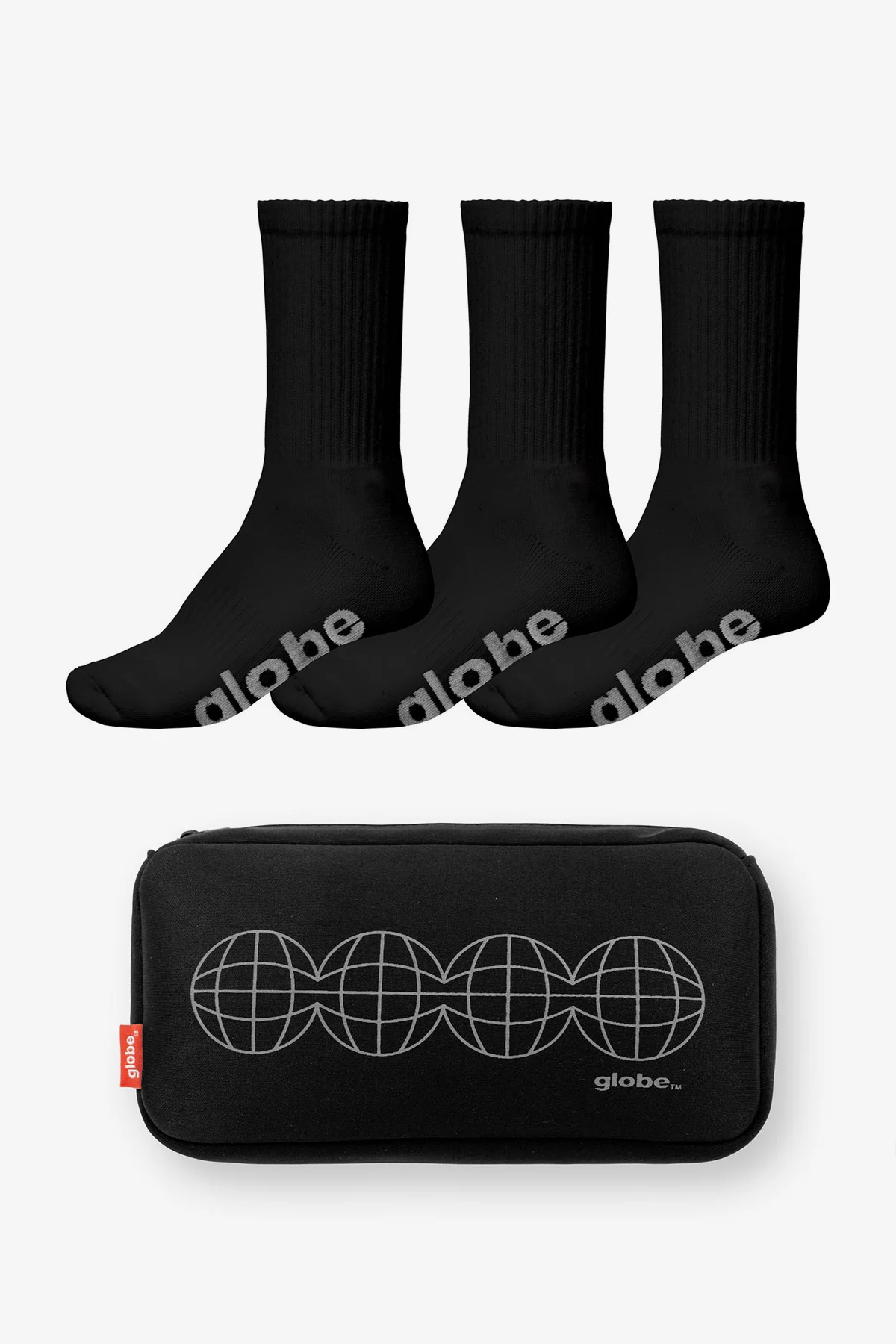 OG Stealth Hi Crew 3 Pk w Case - Black